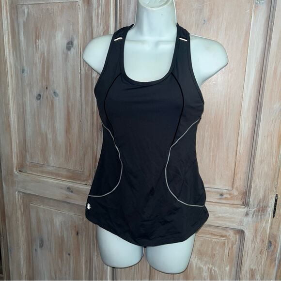 Athleta Tank Top Work Out Athletic Yoga Shirt Built in Bra Women’s Small - Picture 2 of 6